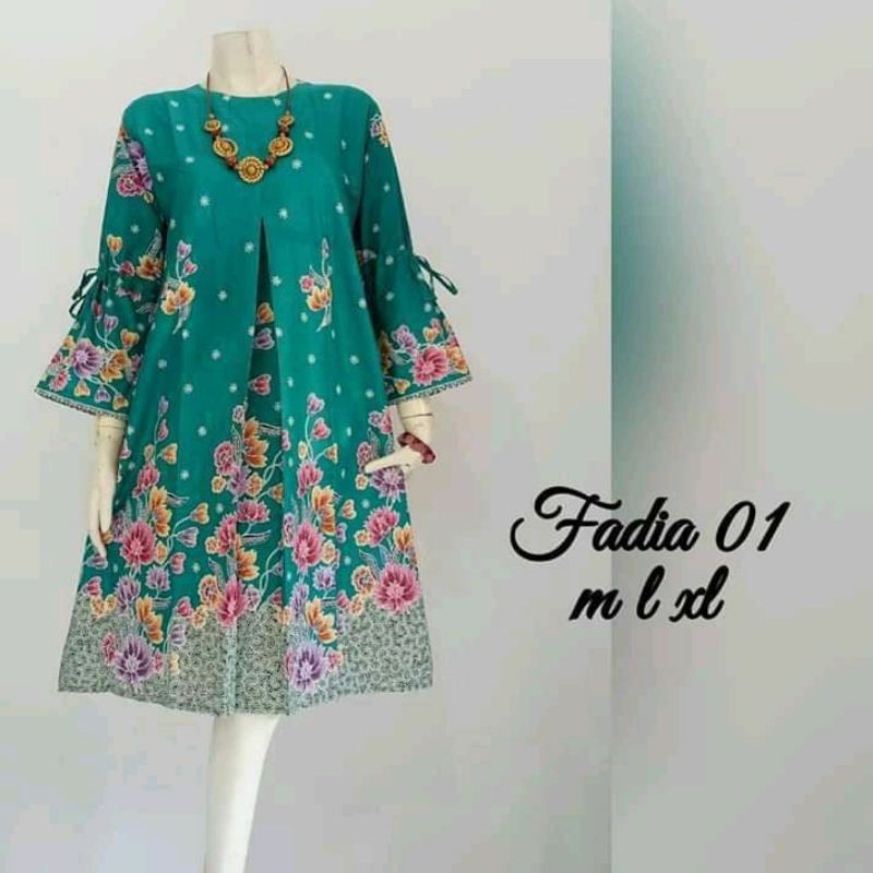 TUNIK BATIK PEKALONGAN DRESS PREMPUAN MODERN ASLI BATIK PEKALONGAN ORIGINAL PAKAIAN WANITA