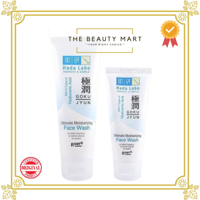 [BPOM] HADA LABO Gokujyun Ultimate Moisturizing Face Wash 50gr / 100gr