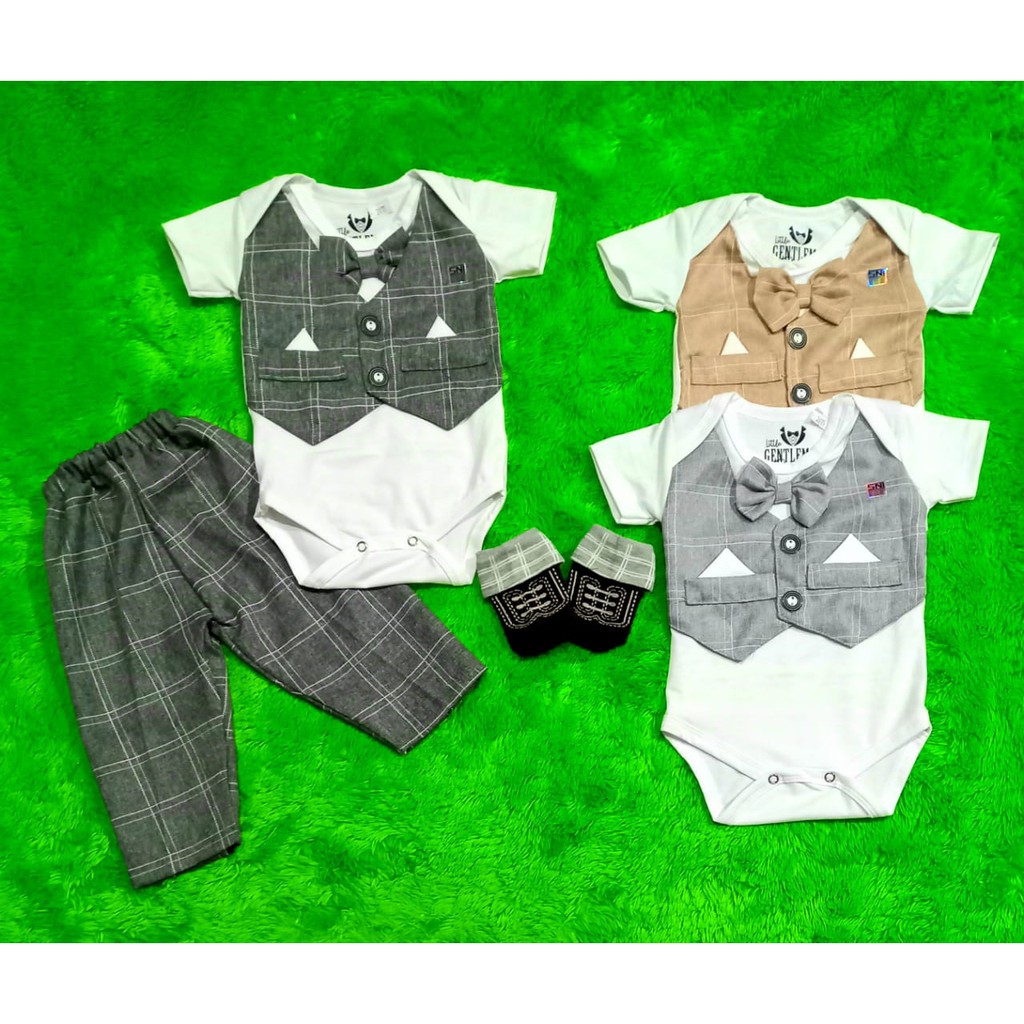 3in1 Jumper Jas Bayi Newborn SNI + Celana + Kaos Kaki Bayi SNI 0-6 Bulan / Jumper Bayi 3in1 Set
