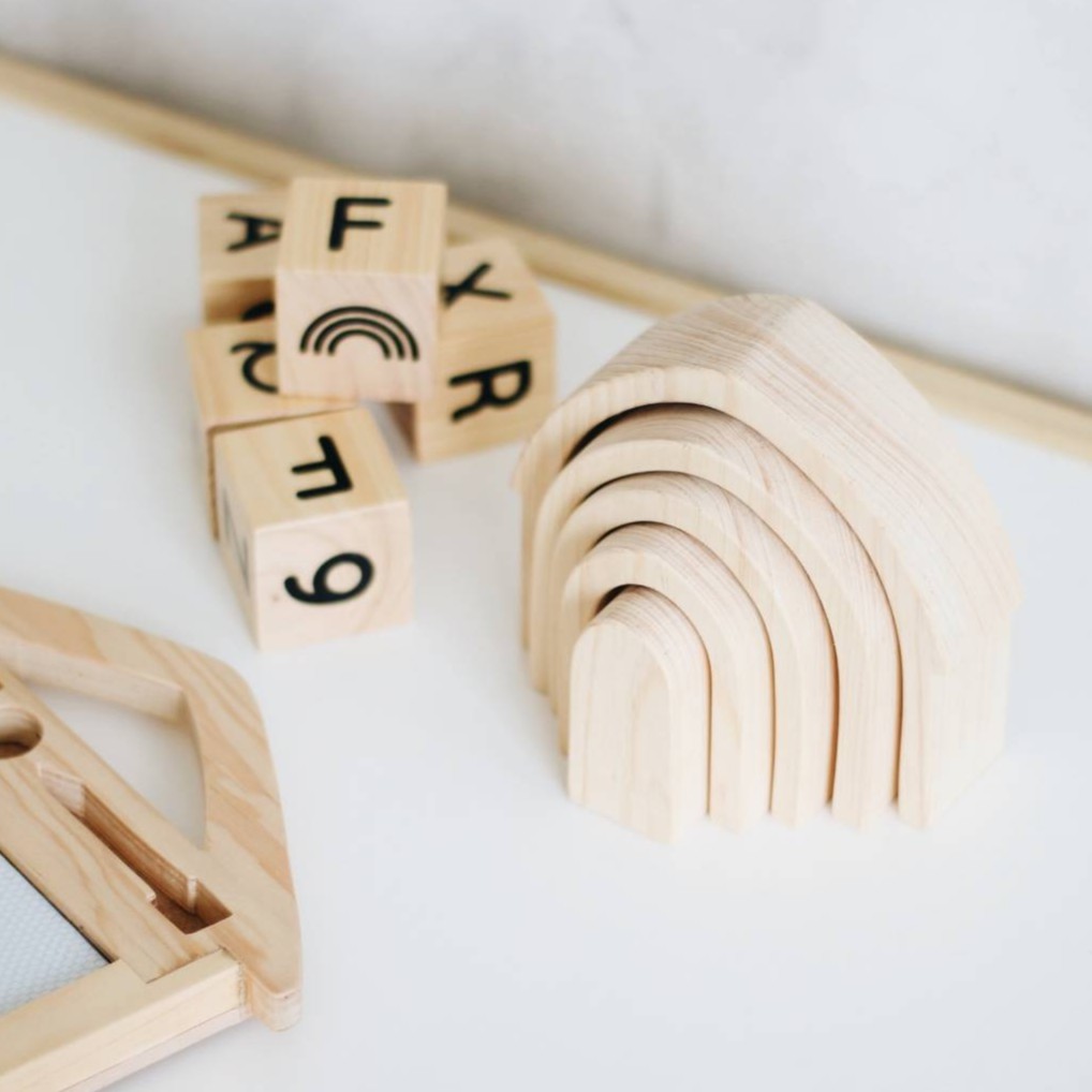 rainbow nesting blocks