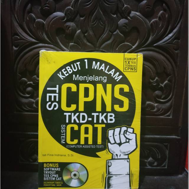 Buku Laris Penunjang Pelajaran Kebut 1 Malam Menjelang Tes Cpns