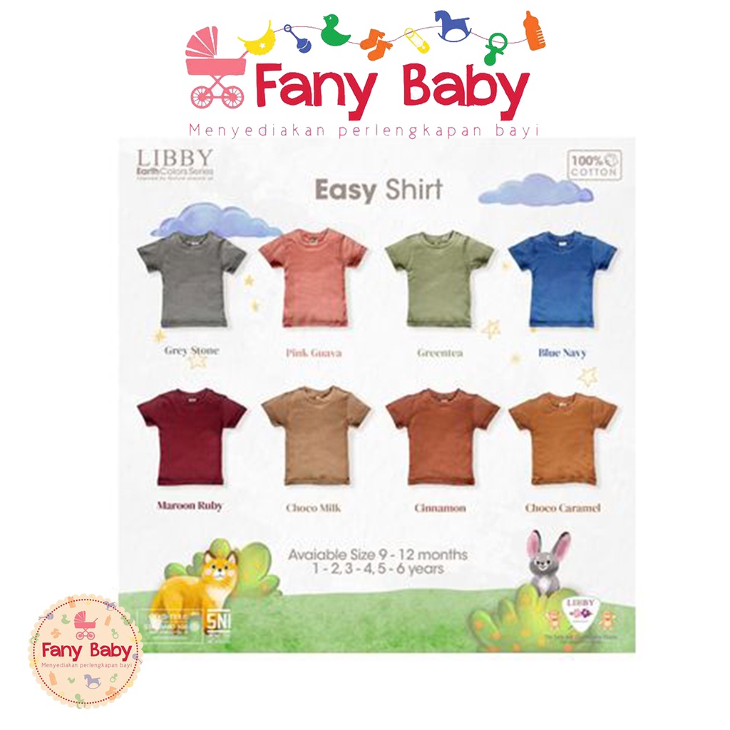 LIBBY EASY SHIRT COTTON EARTH COLOURS