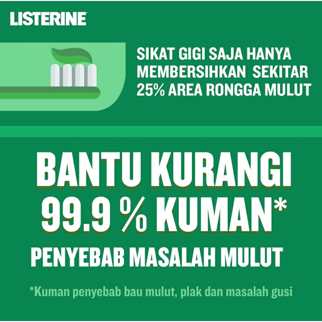 LISTERINE ANTISEPTIC MOUTHWASH 250ML // OBAT KUMUR LISTERIN // LISTERINE