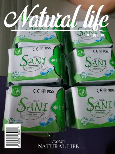 SANI HIJAU pembalut wanita  PANTYLINER 15CM .SEPACK 25 PCS