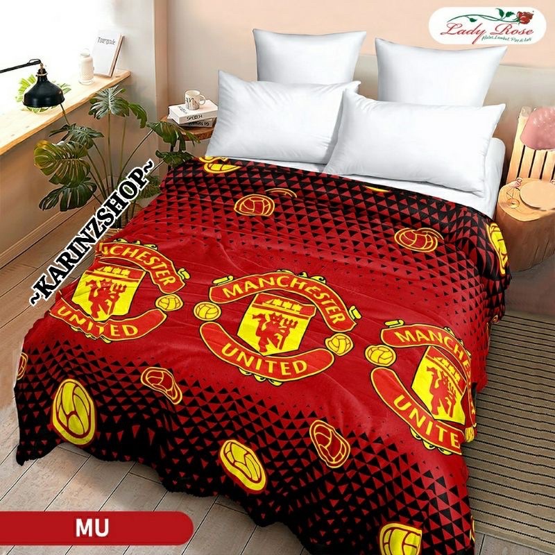 Selimut tidur Bola Manchester united MU 160x200 high quality