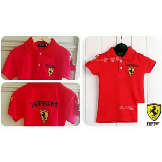 Kaos kerah ferrari