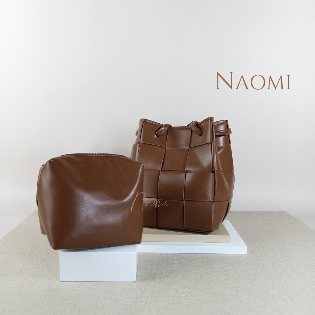 NAOMI - Sabrina Bag Import - Tas Sling Bag Long Strap - Shoulder Bag - Tas Handbag Formal Kerja Wanita Premium Kulit Lembut Harian Daily Sintetis Kekinian PU Sintetis Elegant - tas naomi - naomi bag - women bag