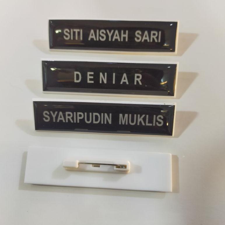 

(A1T7) Name tag/nama peniti dilapis fiberglass //Sudah@promo