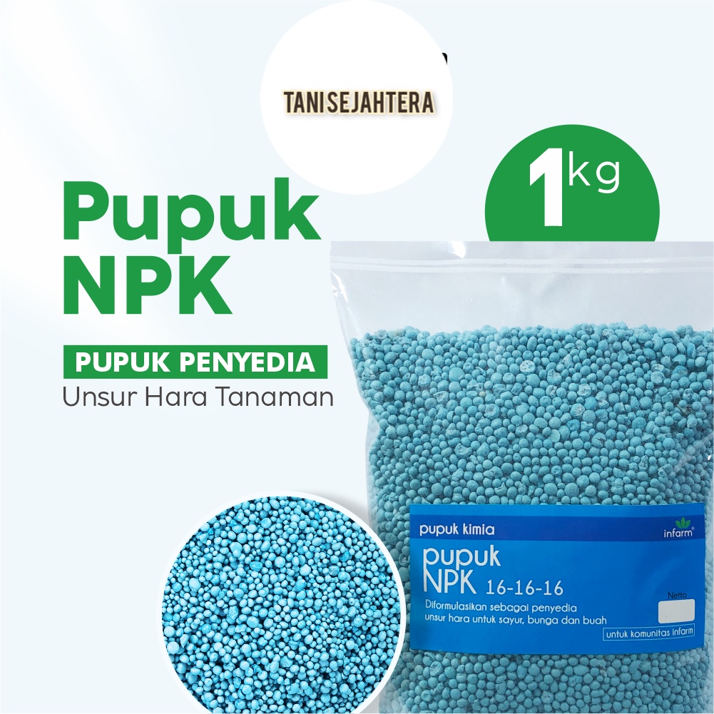 Pupuk NPK 16-16-16 (1/2 kg) Penyubur Buah Bunga dan Daun