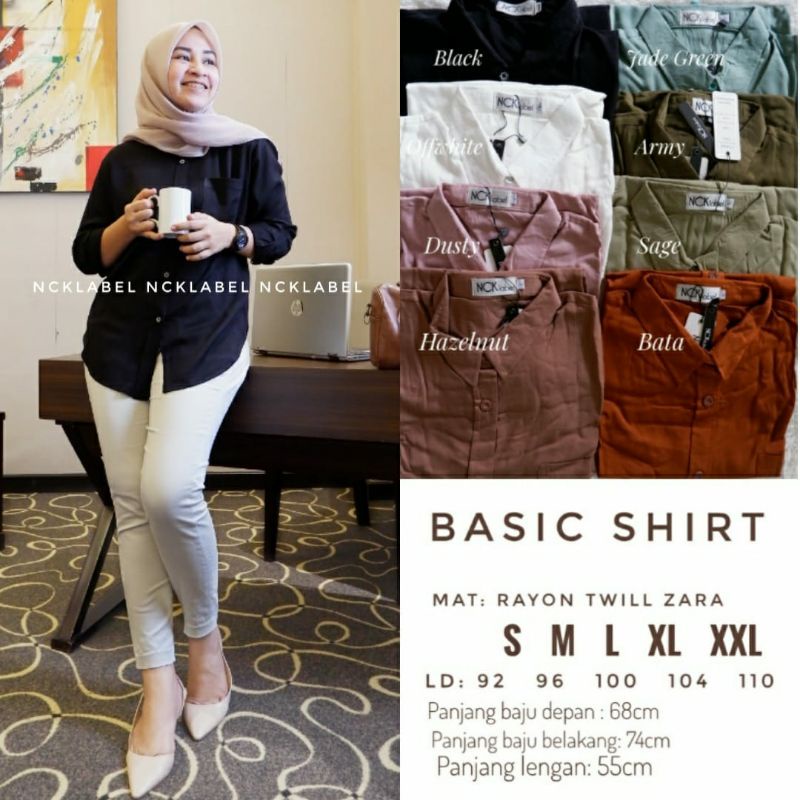KEMEJA BASIC RAYON TWILL ZARA