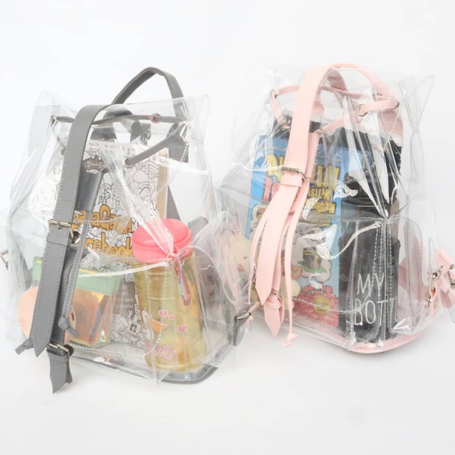 TAS BACKPACK TRANSPARAN / RANSEL TRANSPARAN
