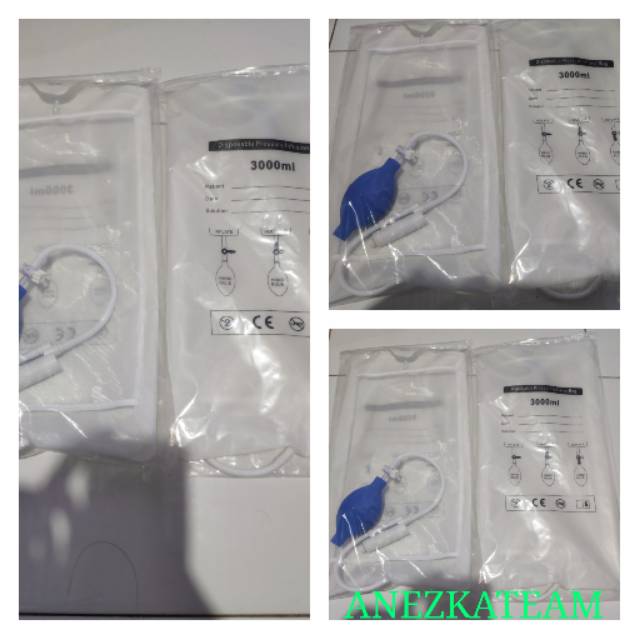 PRESSURE BAG 3000ML / PRESSURE INFUSER / METPAK 3000ML