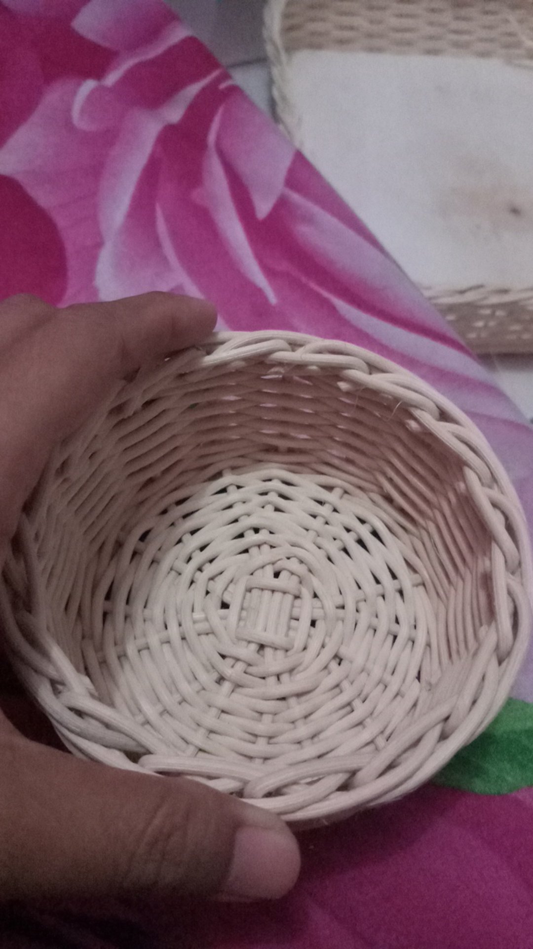 K21xxs - Keranjang Rotan Bulat Kecil Xxs 11x5cm Hampers Parcel Souvenir Kado Snack Lamaran Seserahan