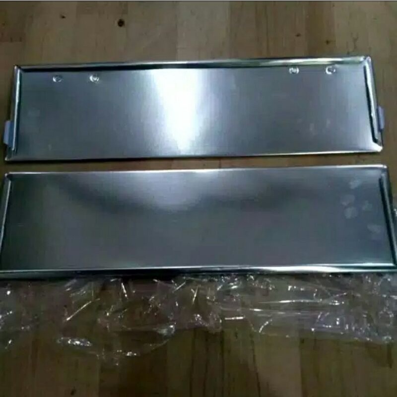 tatakan dudukan plat nomor mobil double dinas pejabat