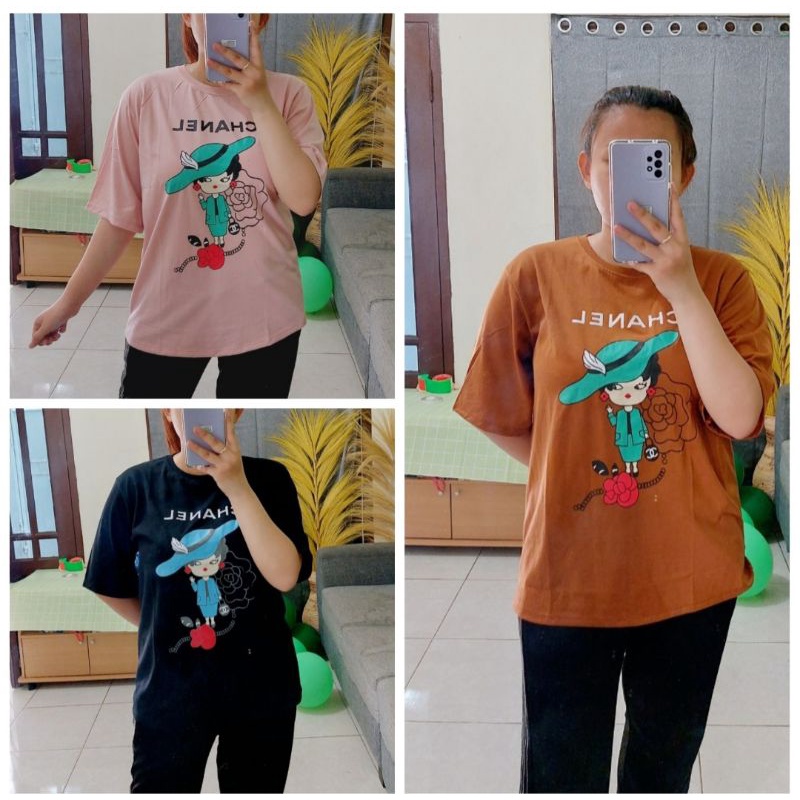 NEW KAOS XXL CHANEL  / KAOS WANITA MURAH / KAOS MURAH