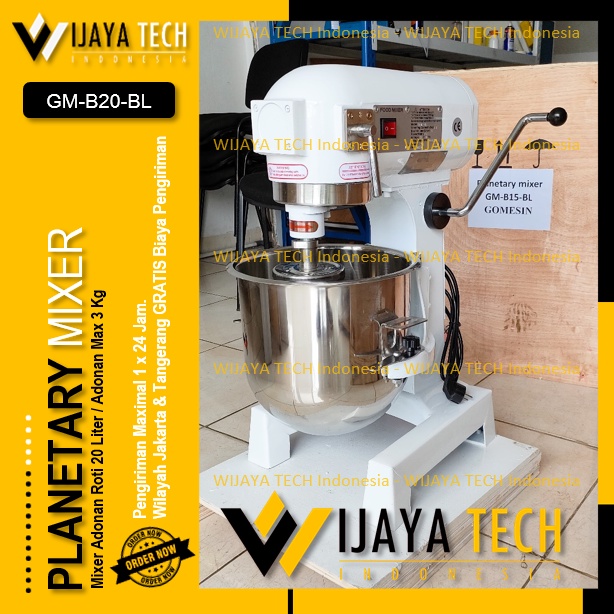 Jual Mixer 20 Liter GMB20BL Dough Mixer 20 L GOMESIN GMB20