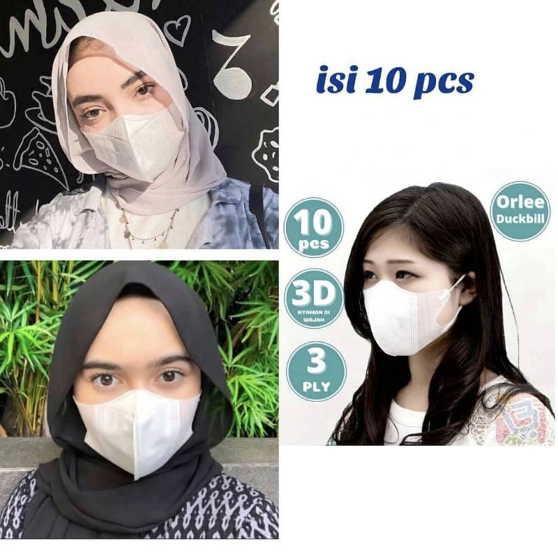 Masker Duckbill Orlee isi 10pcs