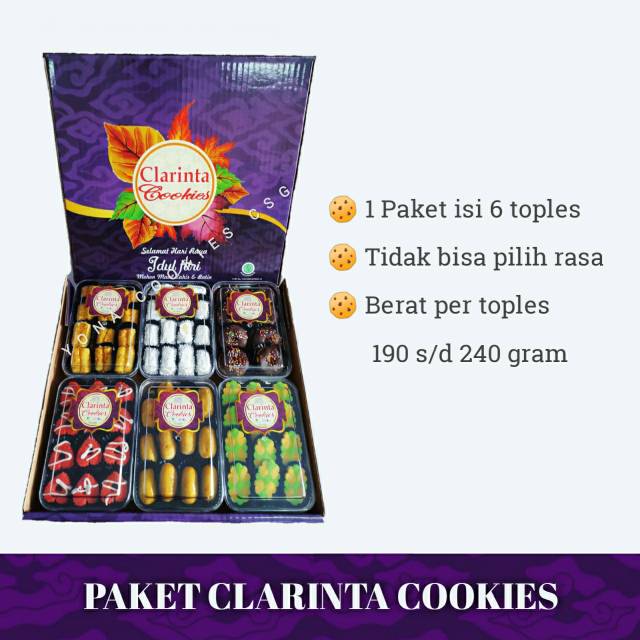Clarinta Cookies Paket Kue Kering Lebaran