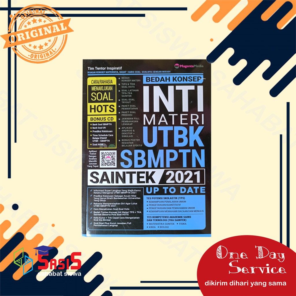 BUKU UTBK 2021 SAINTEK: BEDAH KONSEP INTI MATERI UTBK SBMPTN SAINTEK 2021