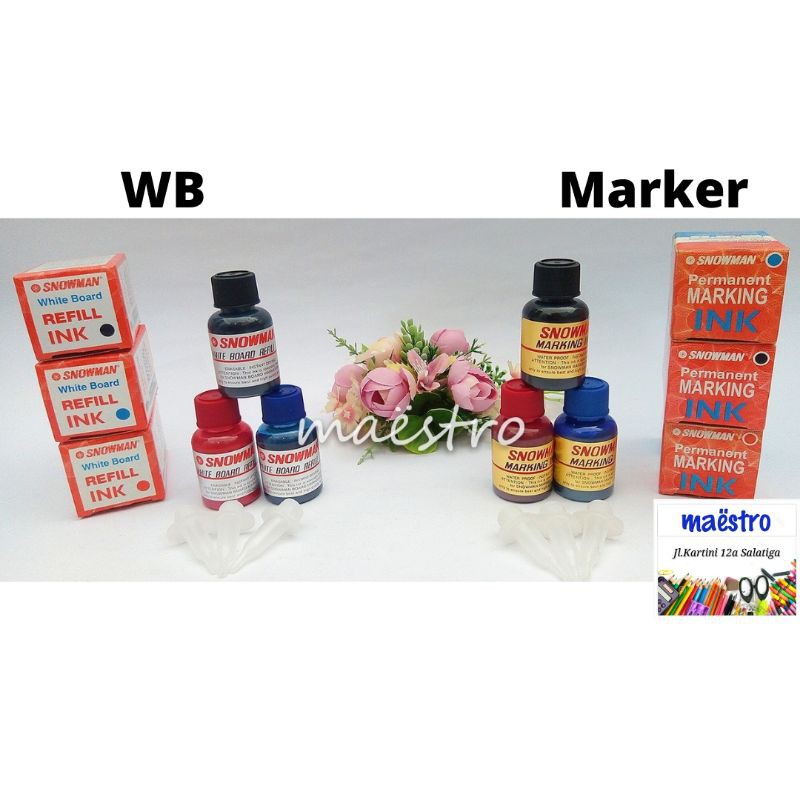 

Tinta Spidol Snowman / Tinta WhiteBoard / Tinta Permanent