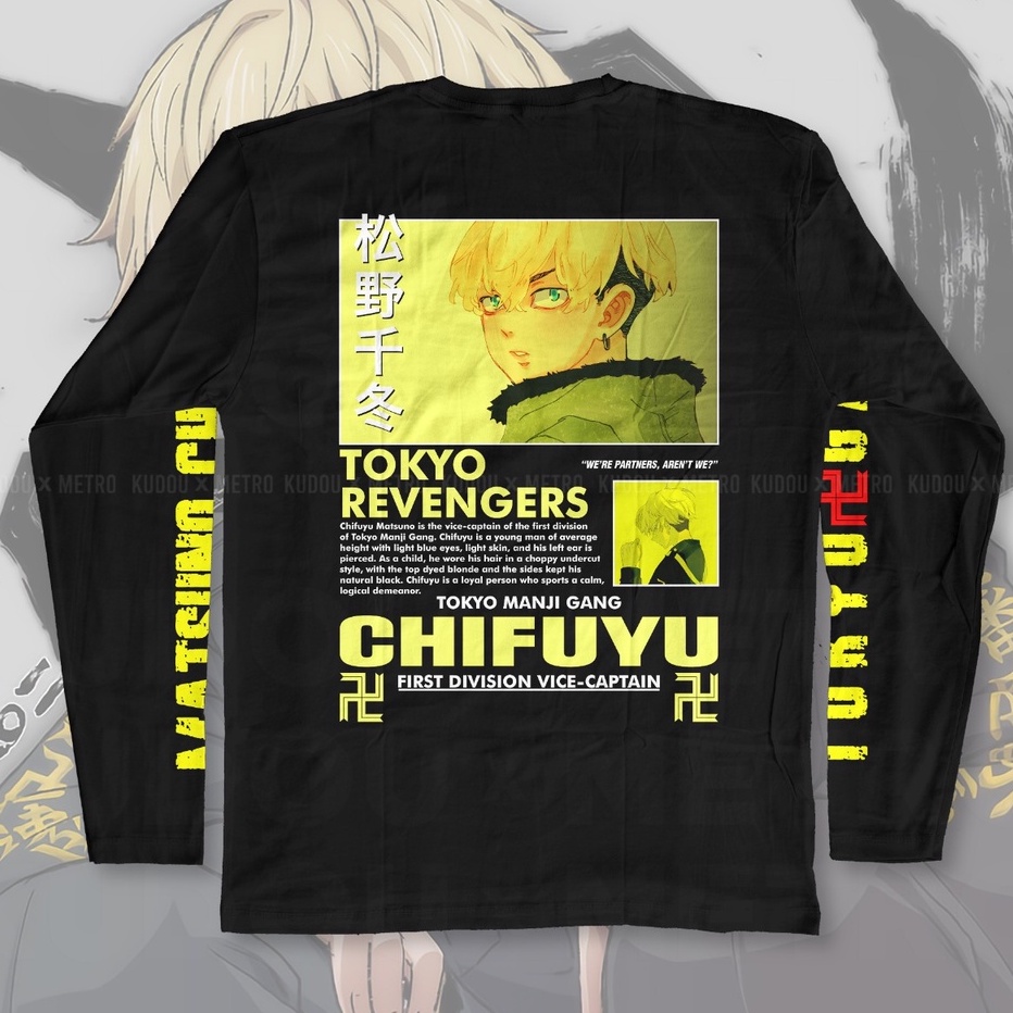 Longsleeve Chifuyu Vice Captain Anime Manga Tokyo Revengers Premium Unisex