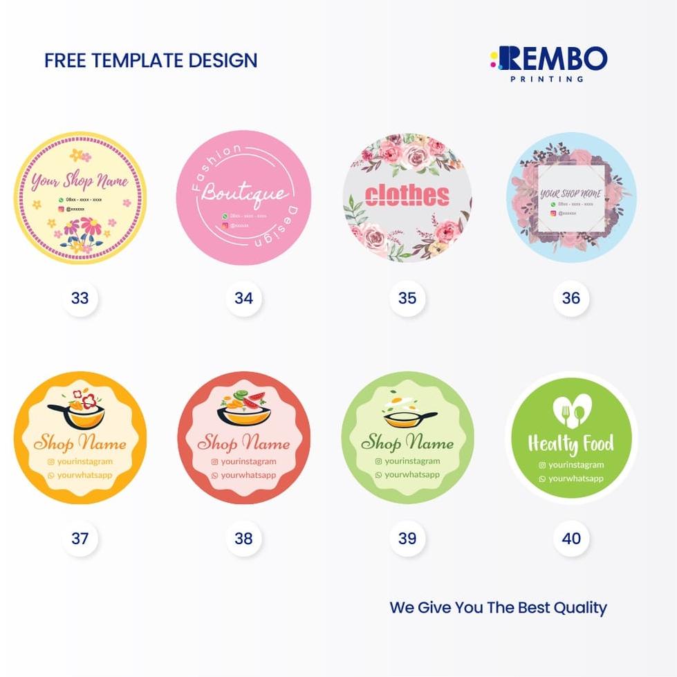 

Q-OFT} ♫} LABEL STIKER BULAT CROMO GLOSY CUSTOM A4 ⭐️⭐️⭐️⭐️⭐️}
