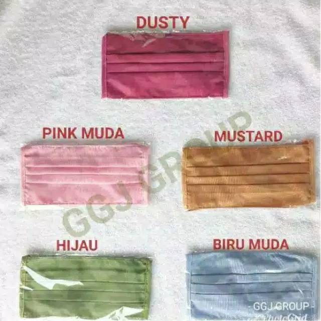 A ( A1 ) MASKER HIJAB KAIN OXFORD / TALI SAMBUNG - PUTUS / FREE PLASTIK