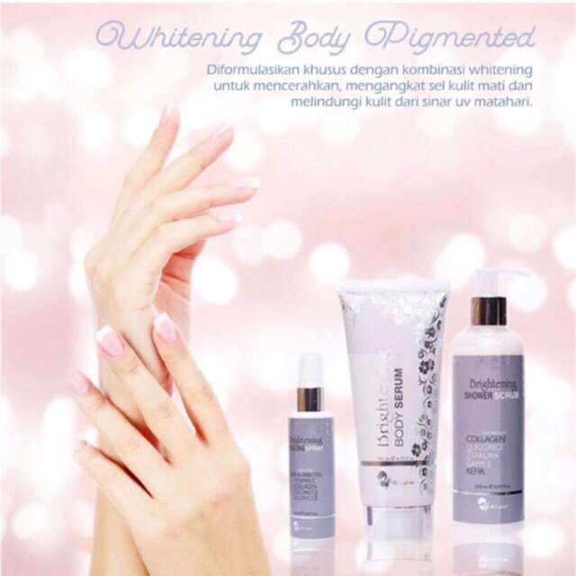 WHITENING PIGMENTED BODY SERIES MS GLOW ( paket body whitening )