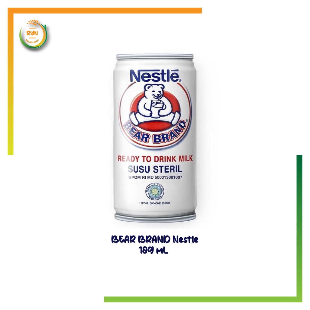 

Nestle Bear Brand Susu Steril 189 mL