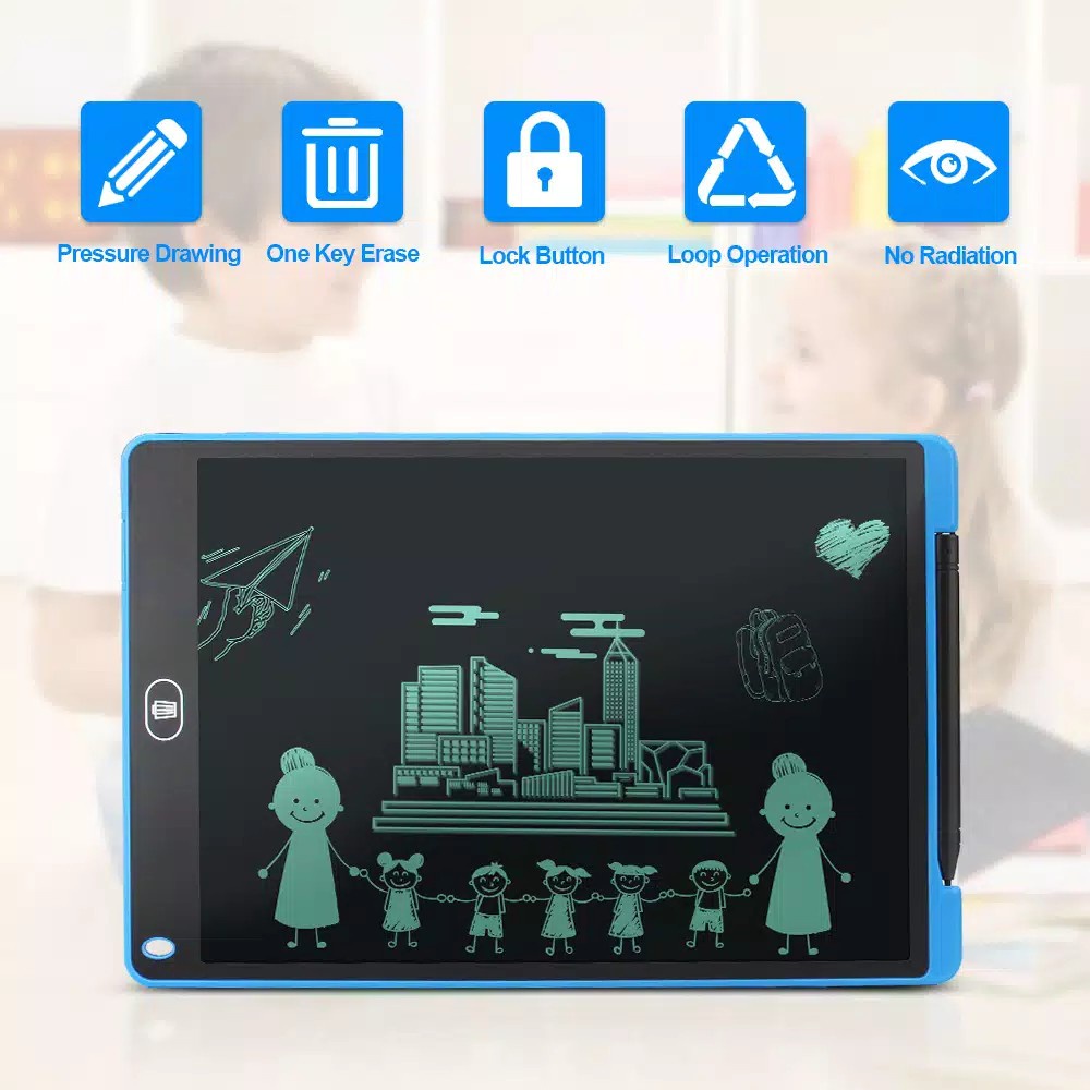 🆕✅COD♥️DRAWING TABLET ANAK LCD GAMBAR ANAK EDUKASI MASA KINI PAPAN TULIS MENGGAMBAR ANAK MASA KINI MURAH P45