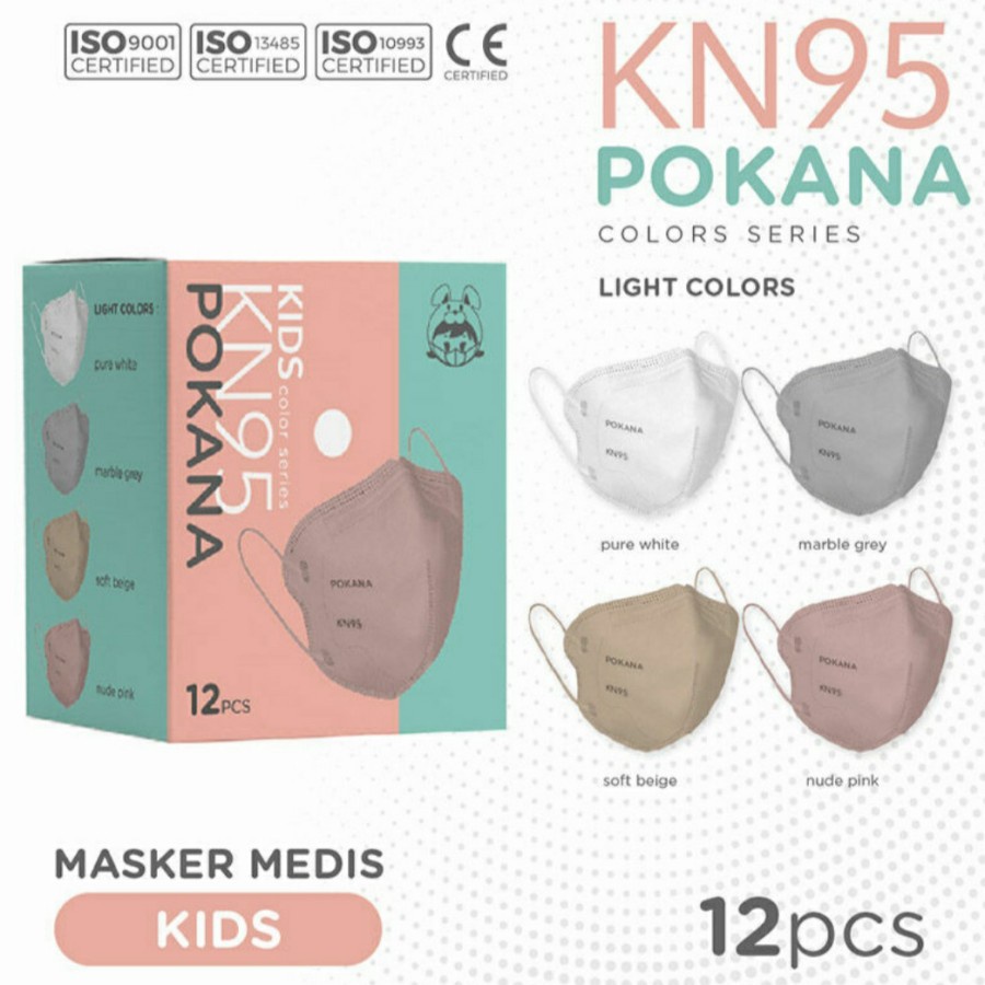 Masker Pokana Kids KN95 6ply isi 12 pcs