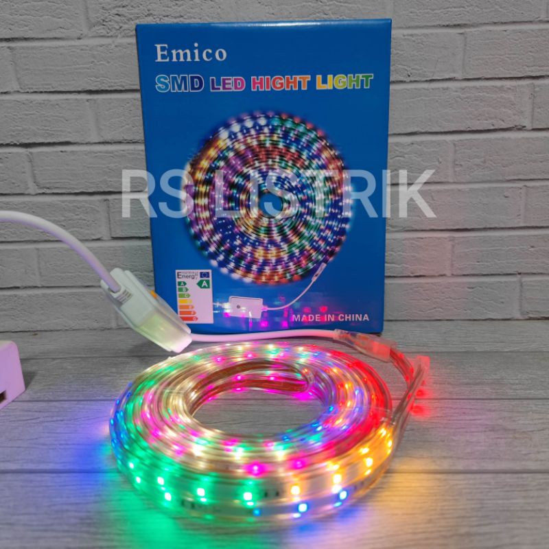 EMICO LAMPU LED STRIP SELANG 2835-6MM-48L 7M 7 METER FULL (6 COLOR) STRIP