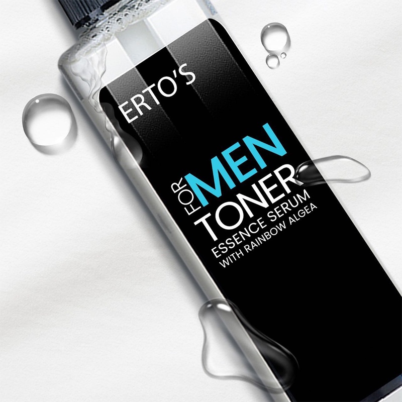 ERTOS For Men Solusi Wajah Kusam Jerawat Essence Serum Toner  Whitening Pria Man 100% ORIGINAL BPOM