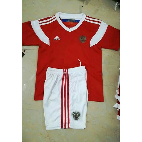 JERSEY BAJU BOLA ANAK RUSIA HOME / ANAK WORLD CUP 2018 GRADE ORI