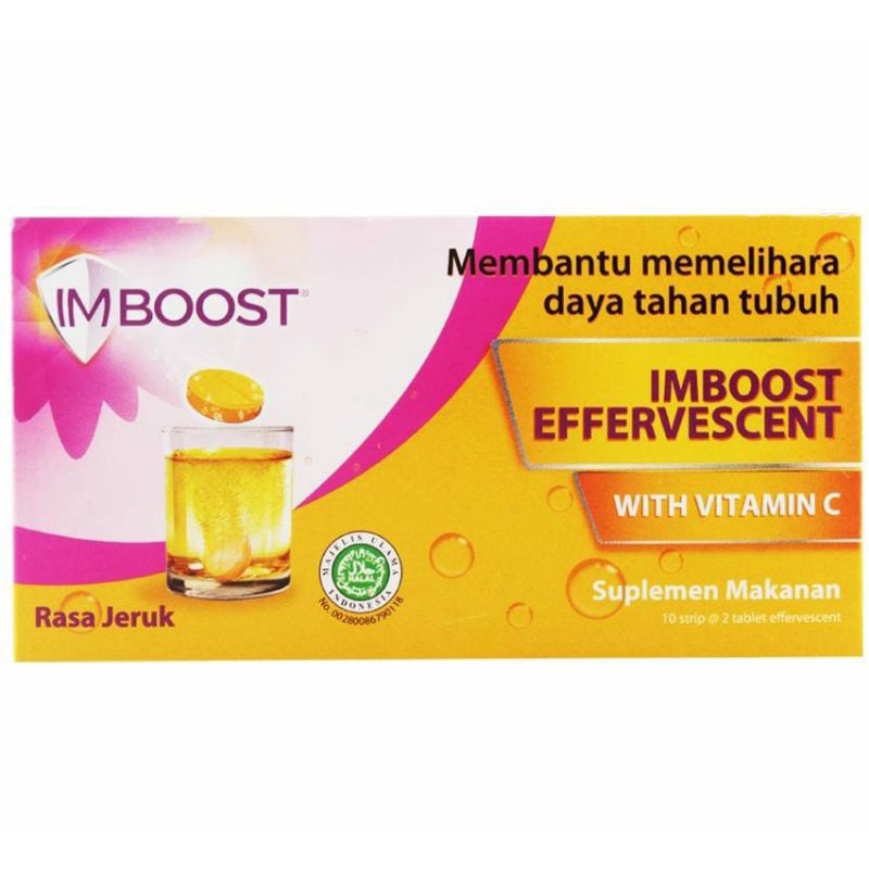 IMBOOST EFFERVESCENT STRIP ISI 2 TABLET - TABLET DILARUTKAN KE AIR