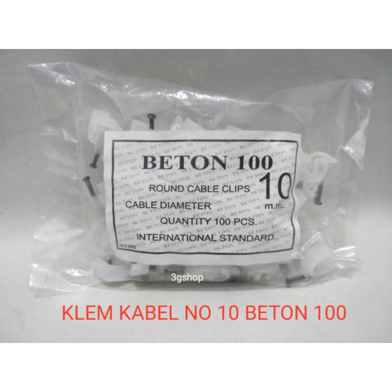 KLEM KABEL NO 10 BETON 100