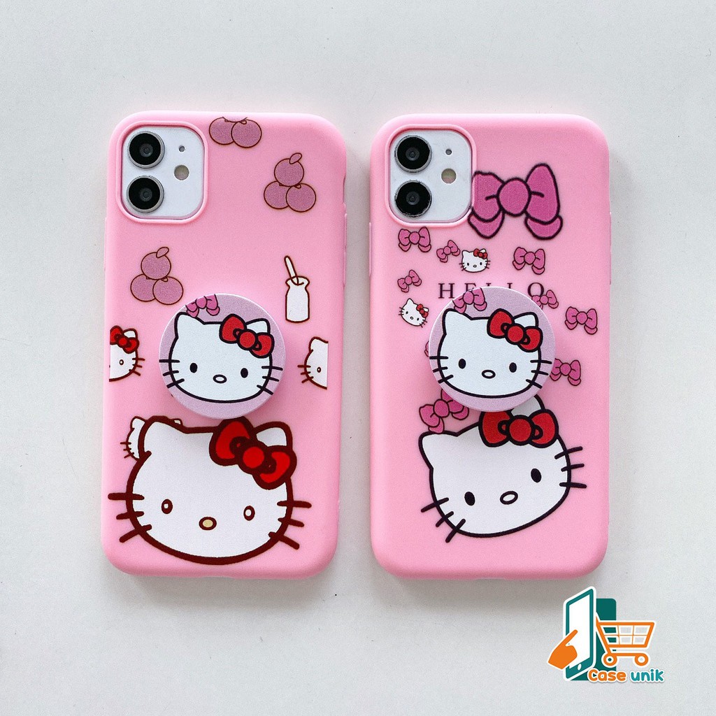 SS267 case Popsocket HELLO KITTY Realme C2 C3 5 5i 5s C11 C12 Narzo 20 30a C15 C17 7i CS2452