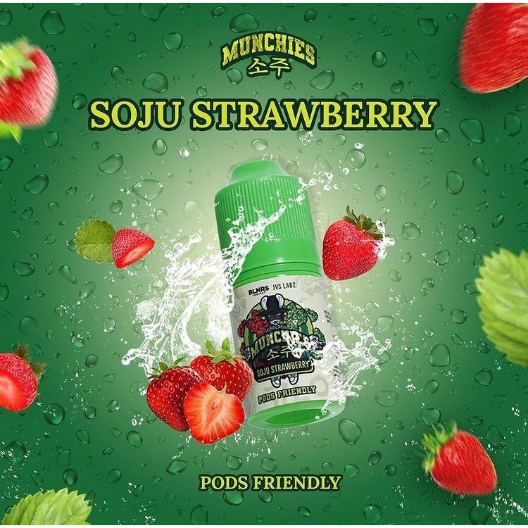 Munchies V2 Soju Stawberry Pods Friendly 30ML by Arief Muhammad x JVS Labz