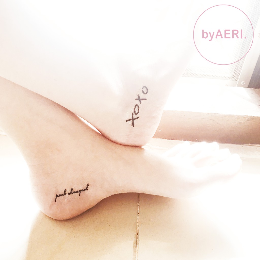 E X O TEMPORARY TATTOO (NON-PERMANEN TATO) KPOP TATTOO