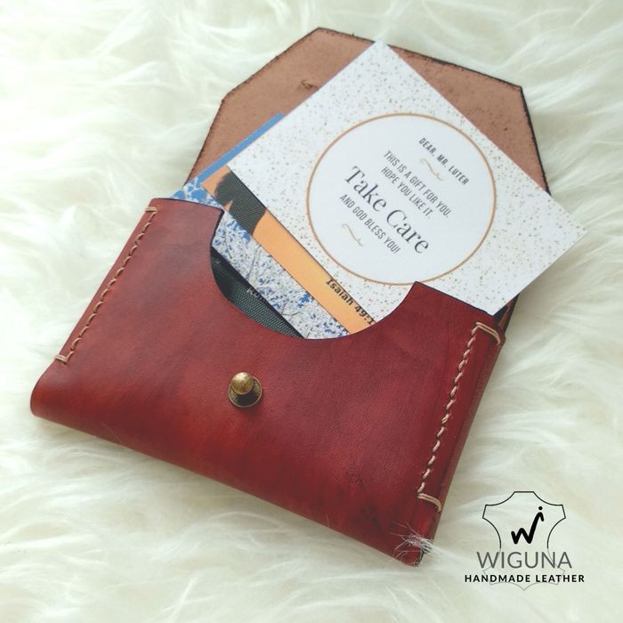 

Leather Business Name Card Kotak Tempat Kartu Nama Kulit Asli