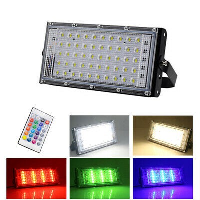 lampu Sorot RGB Remote 50 Watt