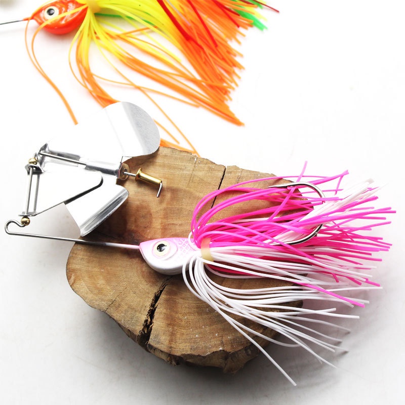 Umpan Pancing Ikan Bass Trout Salmon Spinner Bahan Metal 14.5g Aneka Warna