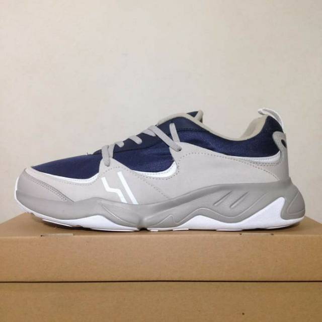 Sepatu Casual Piero Quatro Beige Navy White P20616 Original BNIB