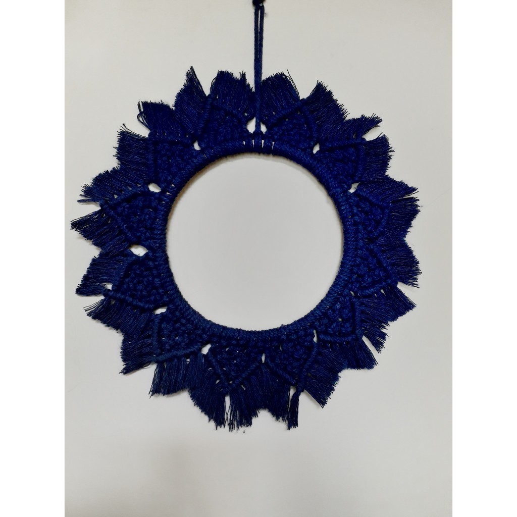 Macrame mandala/cermin macrame(tanpa cermin)