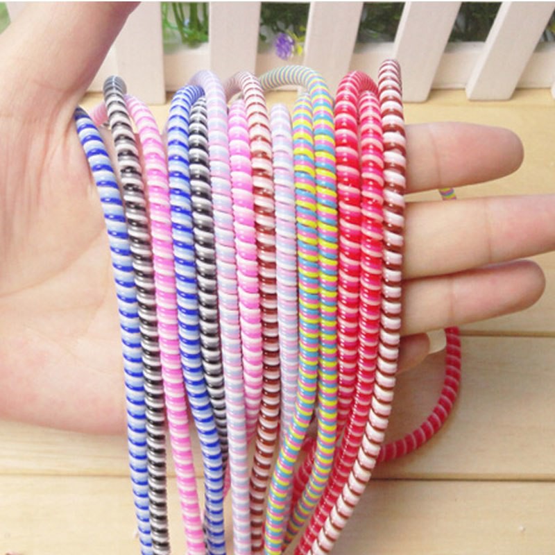 Pelindung Kabel 3 Warna Spiral BUY 1 GET 1 FREE / Protector Cable 3 Tone Karet Pelindung Kabel