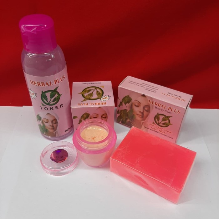 Paket Krim Herbal Plus BPOM + Sabun dan Toner - Cream Herbal // Sabun // Toner Asli // Paket pemutih