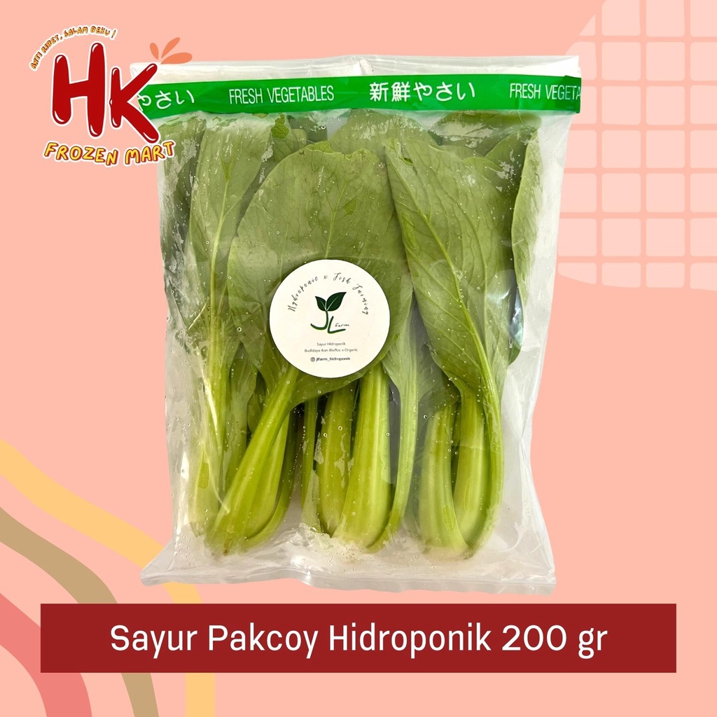 

Sayur Pakcoy Hidroponik 200gram (fresh pak choy sawi organik import) HK Frozen Mart