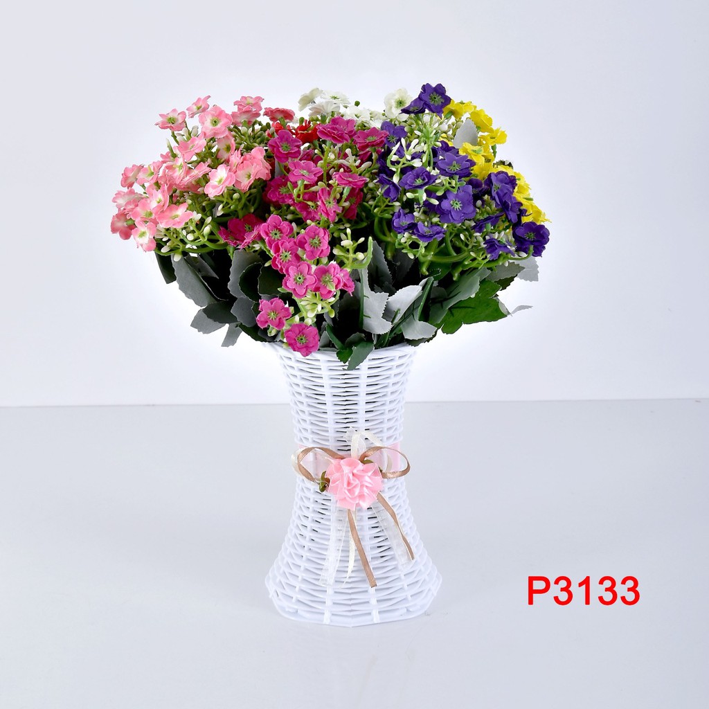 COD / SM.ID BUNGA BUKET BUNGA ARTIFICIAL ROSE BUNGA PALSU IMPORT DEKORASI RUMAH / PESTA P3133-3