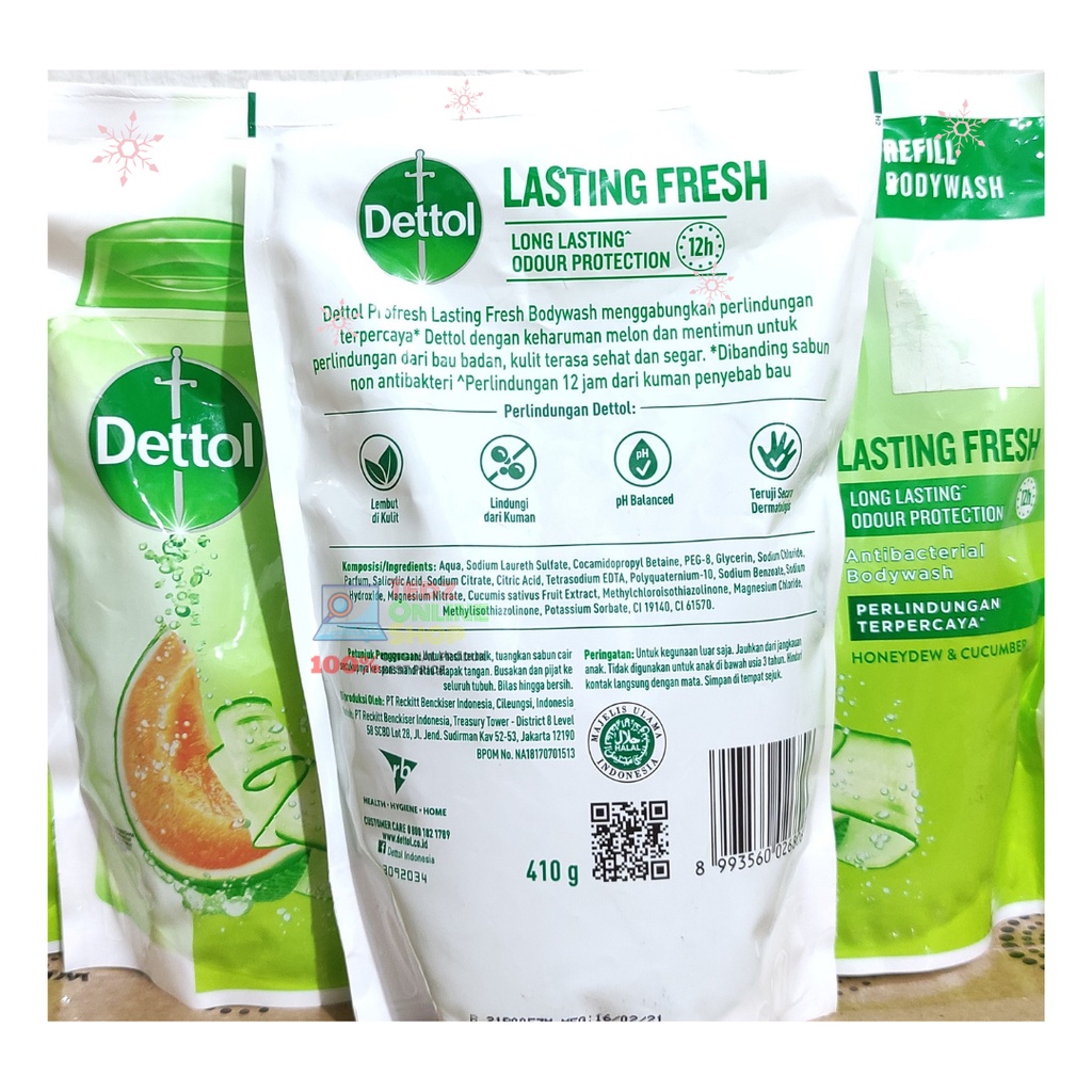 Dettol Body Wash Refill 410G