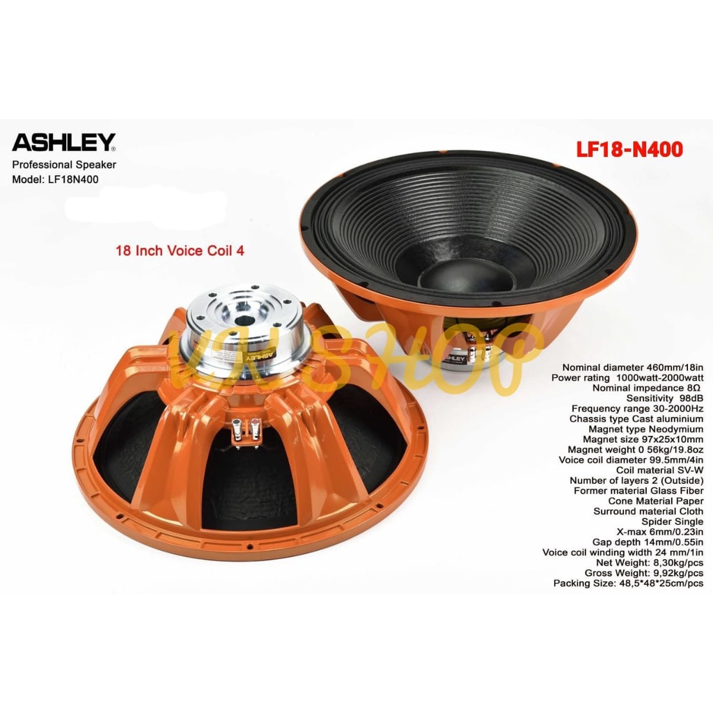 Speaker component Ashley LF18N400 / LF 18 N400 / LF18 N 400 Original